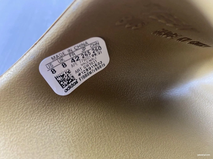 GW1931 Slide Ochre Yeezy Adidas 0918